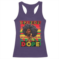 Black Women Unapologetically Dope Racerback Tank Top Juneteenth Black History