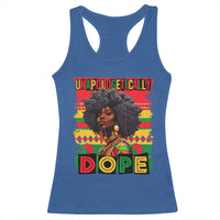 Black Women Unapologetically Dope Racerback Tank Top Juneteenth Black History