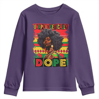 Black Women Unapologetically Dope Youth Sweatshirt Juneteenth Black History