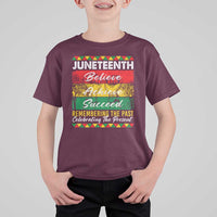 Juneteenth 1865 T Shirt For Kid Remembering The Past Black Freedom African Independence Day