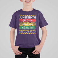 Juneteenth 1865 T Shirt For Kid Remembering The Past Black Freedom African Independence Day