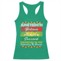 Juneteenth 1865 Racerback Tank Top Remembering The Past Black Freedom African Independence Day