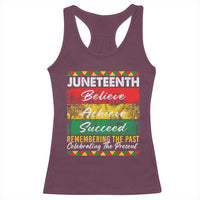 Juneteenth 1865 Racerback Tank Top Remembering The Past Black Freedom African Independence Day