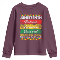Juneteenth 1865 Youth Sweatshirt Remembering The Past Black Freedom African Independence Day