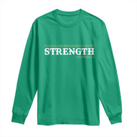 Christian Bible Long Sleeve Shirt Philippians 4:13 Motivational Quote Inspirational Bible Verses