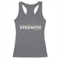 Christian Bible Racerback Tank Top Philippians 4:13 Motivational Quote Inspirational Bible Verses