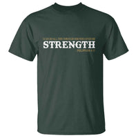 Christian Bible T Shirt Philippians 4:13 Motivational Quote Inspirational Bible Verses