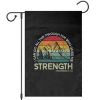 Vintage Christian Bible Garden Flag Philippians 4:13 Motivational Quote Inspirational Bible Verses - Wonder Print Shop
