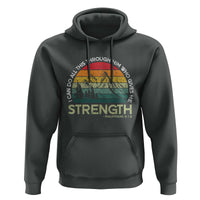 Vintage Christian Bible Hoodie Philippians 4:13 Motivational Quote Inspirational Bible Verses - Wonder Print Shop