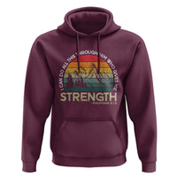 Vintage Christian Bible Hoodie Philippians 4:13 Motivational Quote Inspirational Bible Verses - Wonder Print Shop