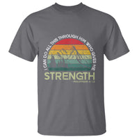 Vintage Christian Bible T Shirt Philippians 4:13 Motivational Quote Inspirational Bible Verses - Wonder Print Shop