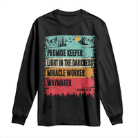 Vintage Christian Worship Long Sleeve Shirt Isaiah 42:16 Waymaker Promise Keeper Miracle Worker - Wonder Print Shop