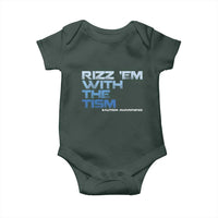 Funny Rizz Em With The Tism Baby Onesie Meme Autistic Autism Awareness