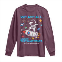 Autism Acceptance Long Sleeve Shirt We Are All Under The Same Stars