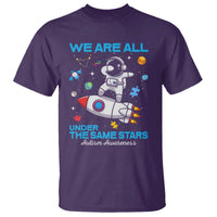 Autism Acceptance T Shirt We Are All Under The Same Stars