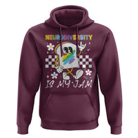 Neurodiversity Is My Jam Inclusion Autism Awareness Hoodie Special Education Teacher Para Gift