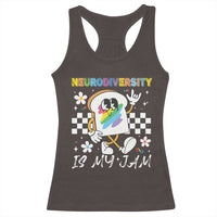 Neurodiversity Is My Jam Inclusion Autism Awareness Racerback Tank Top Special Education Teacher Para Gift