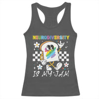 Neurodiversity Is My Jam Inclusion Autism Awareness Racerback Tank Top Special Education Teacher Para Gift