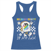 Neurodiversity Is My Jam Inclusion Autism Awareness Racerback Tank Top Special Education Teacher Para Gift