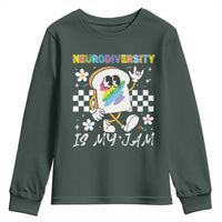 Neurodiversity Is My Jam Inclusion Autism Awareness Youth Sweatshirt Special Education Teacher Para Gift