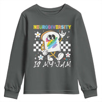 Neurodiversity Is My Jam Inclusion Autism Awareness Youth Sweatshirt Special Education Teacher Para Gift