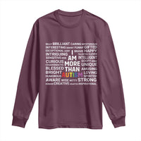 I Am More Than Autism Awareness Long Sleeve Shirt