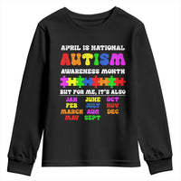National Autism Awerness Month Youth Sweatshirt Autistic Kids Gift