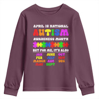 National Autism Awerness Month Youth Sweatshirt Autistic Kids Gift