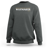 Christian Worship Sweatshirt Isaiah 42:16 Waymaker Promise Keeper Miracle Worker - Wonder Print Shop