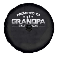 Grandpa Est 2025 Spare Tire Cover New Grandpa Father's Day Gift