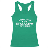Grandpa Est 2025 Racerback Tank Top New Grandpa Father's Day Gift