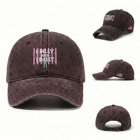 Dilly Dally Washed Cotton Baseball Cap Trendy Viral Funny Girly