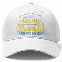 Life Gave Me Some Lemons Baseball Cap Funny Lemonade Jesus Christian