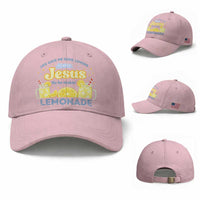 Life Gave Me Some Lemons Baseball Cap Funny Lemonade Jesus Christian