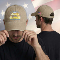 Life Gave Me Some Lemons Washed Cotton Baseball Cap Funny Lemonade Jesus Christian