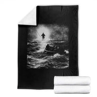Christian Faith Throw Blanket Walk On Water Distressed Bible Verse