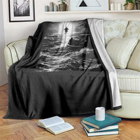Christian Faith Throw Blanket Walk On Water Distressed Bible Verse