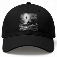 Christian Faith Baseball Cap Walk On Water Distressed Bible Verse