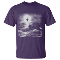 Christian Faith T Shirt Walk On Water Distressed Bible Verse