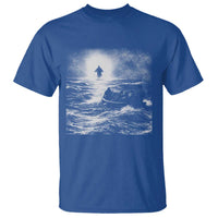 Christian Faith T Shirt Walk On Water Distressed Bible Verse