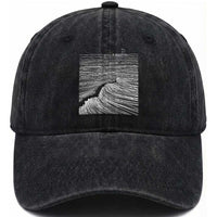 Christian Faith Washed Cotton Baseball Cap Walk On Water Boho Bible Verse