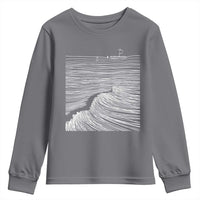 Christian Faith Youth Sweatshirt Walk On Water Boho Bible Verse