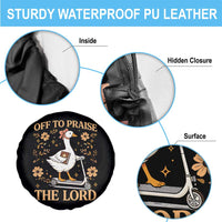 Funny Goose Christian Spare Tire Cover Off To Praise The Lord Bible Verse Trendy Church
