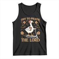 Funny Goose Christian Tank Top Off To Praise The Lord Bible Verse Trendy Church