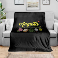 Augusta Georgia Golf Traditions Vintage Throw Blanket Pimento Cheese Southern Golfing Fan