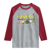 Augusta Georgia Golf Traditions Vintage Raglan Shirt Pimento Cheese Southern Golfing Fan
