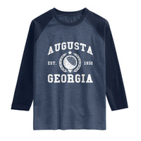 Generic Augusta Georgia Raglan Shirt Vintage Style Golf Pullover Golf Lover Gift