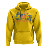 Funny Feelin Salty Hoodie Retro Beach Summer Vacation - Wonder Print Shop