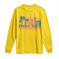 Funny Feelin Salty Long Sleeve Shirt Retro Beach Summer Vacation - Wonder Print Shop
