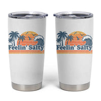 Funny Feelin Salty Tumbler Cup Retro Beach Summer Vacation - Wonder Print Shop